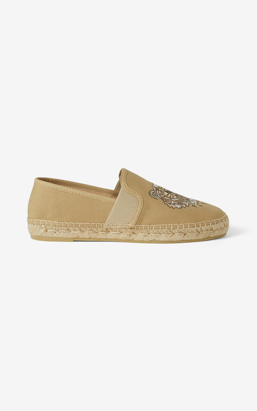 Alpargatas Kenzo Tiger elasticated Lona Mujer Beige - SKU.1858305